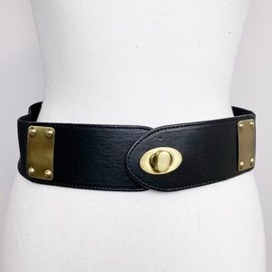Deena & Ozzy Stretchy Belt, Black, Size M/L